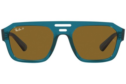 Slnečné okuliare Ray-Ban Corrigan RB4397 668383 Polarized Flat Top Modré