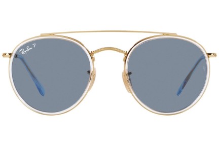 Slnečné okuliare Ray-Ban Round Double Bridge RB3647N 001/02 Okrúhle Zlaté