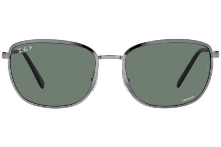 Slnečné okuliare Ray-Ban RB3705 004/O9 Obdĺžníkové Strieborné