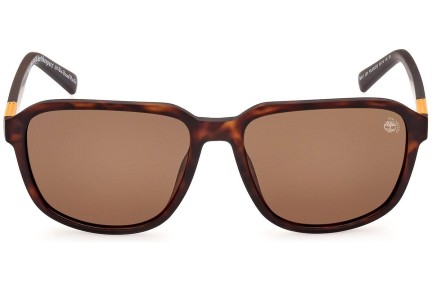 Slnečné okuliare Timberland TB9311 52H Polarized Squared Havana