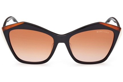 Slnečné okuliare Marciano GM0832 05F Cat Eye Čierne