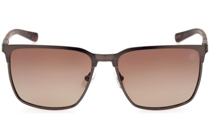 Slnečné okuliare Timberland TB9314 13H Polarized Squared Hnedé