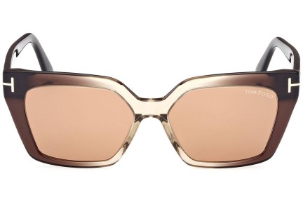 Slnečné okuliare Tom Ford FT1030 47J Cat Eye Hnedé