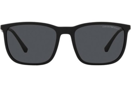 Slnečné okuliare Emporio Armani EA4154 500187 Squared Čierne