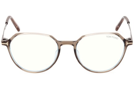 Okuliare Tom Ford FT5875-B 045 Okrúhle Hnedé