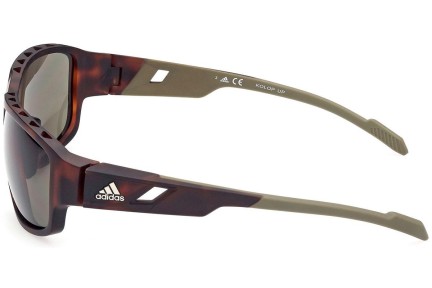 Slnečné okuliare Adidas Sport SP0045 52N Obdĺžníkové Havana