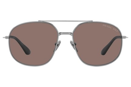 Slnečné okuliare Prada PR51YS 5AV05C Polarized Pilot Strieborné