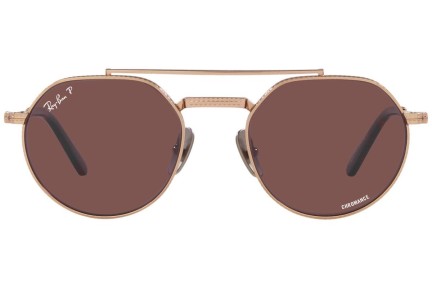 Slnečné okuliare Ray-Ban Jack II Titanium Chromance Collection RB8265 3140AF Polarized Okrúhle Zlaté