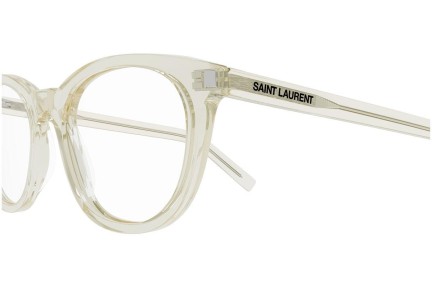 Okuliare Saint Laurent SL471 004 Okrúhle Priehľadné