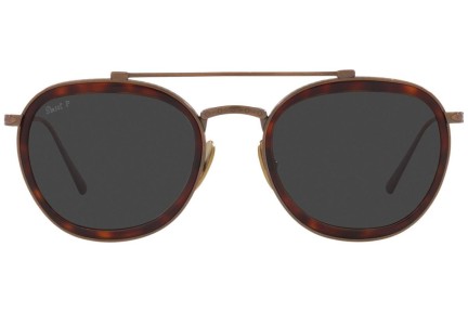 Slnečné okuliare Persol PO5008ST 801648 Polarized Okrúhle Havana