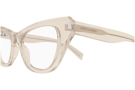 Okuliare Saint Laurent SL472 004 Cat Eye Béžové