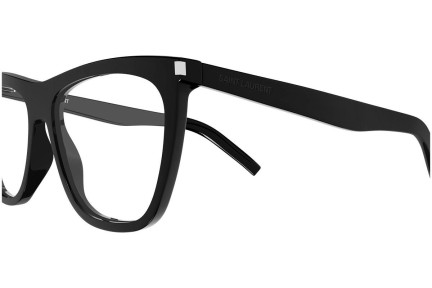 Okuliare Saint Laurent SL518 001 Squared Čierne