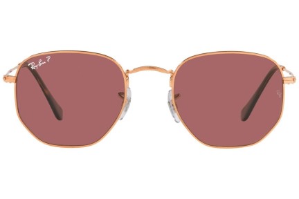 Slnečné okuliare Ray-Ban Hexagonal RB3548N 9202AF Polarized Okrúhle Zlaté