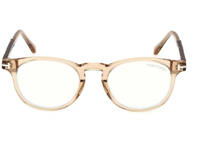 Okuliare Tom Ford FT5891-B 047 Okrúhle Hnedé