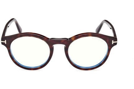 Okuliare Tom Ford FT5887-B 052 Okrúhle Havana