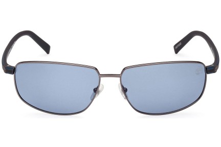 Slnečné okuliare Timberland TB9325 08D Polarized Obdĺžníkové Strieborné