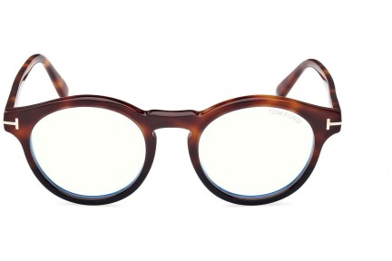 Okuliare Tom Ford FT5887-B 005 Okrúhle Havana