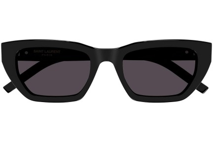 Slnečné okuliare Saint Laurent SLM127/F 001 Cat Eye Čierne