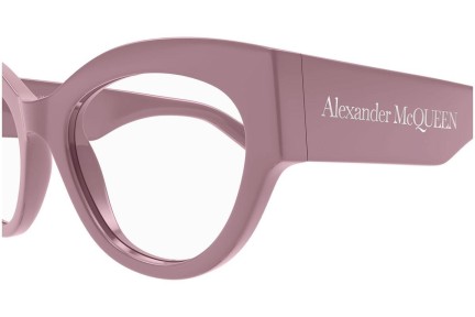 Okuliare Alexander McQueen AM0435O 003 Cat Eye Ružové