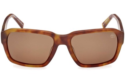 Slnečné okuliare Timberland TB9343 53H Polarized Squared Havana