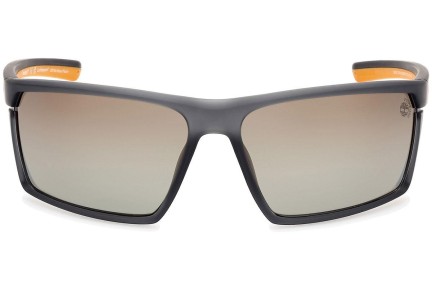 Slnečné okuliare Timberland TB9333 20D Polarized Squared Sivé