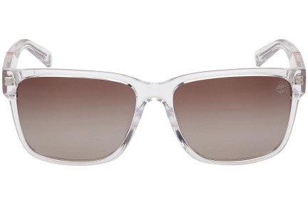 Slnečné okuliare Timberland TB9335-H 26H Polarized Squared Priehľadné