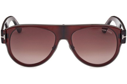 Slnečné okuliare Tom Ford Lyle-02 FT1074 48T Pilot Hnedé