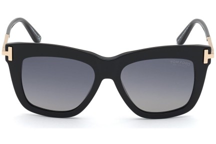 Slnečné okuliare Tom Ford FT0822 01D Polarized Squared Čierne