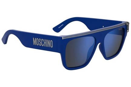 Slnečné okuliare Moschino MOS165/S PJP/XT Flat Top Modré