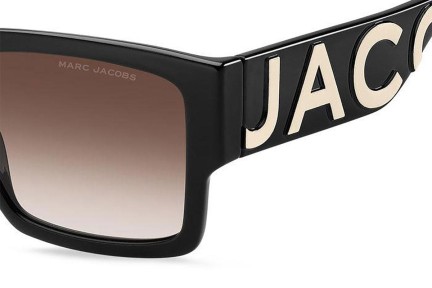 Slnečné okuliare Marc Jacobs MARC739/S 80S/HA Obdĺžníkové Čierne