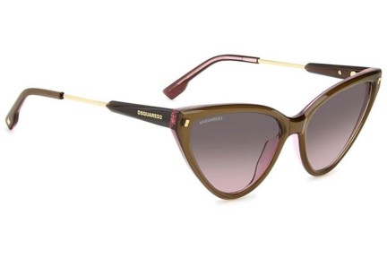 Slnečné okuliare Dsquared2 D20134/S HKL/M2 Cat Eye Hnedé