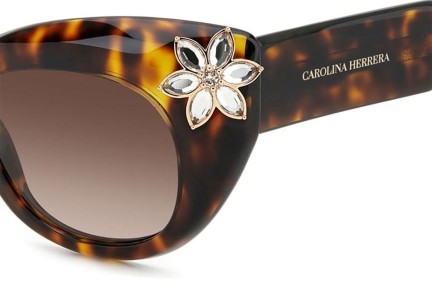 Slnečné okuliare Carolina Herrera HER0215/S 086/HA Cat Eye Havana