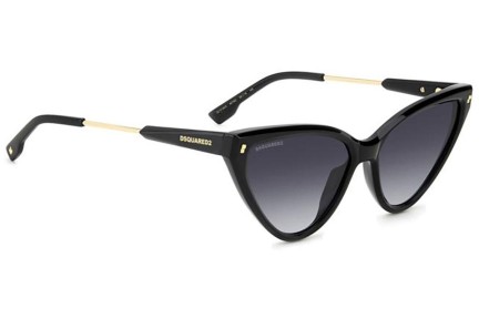 Slnečné okuliare Dsquared2 D20134/S 807/9O Cat Eye Čierne