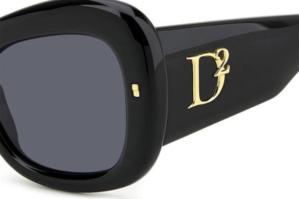 Slnečné okuliare Dsquared2 D20137/S 2M2/IR Squared Čierne