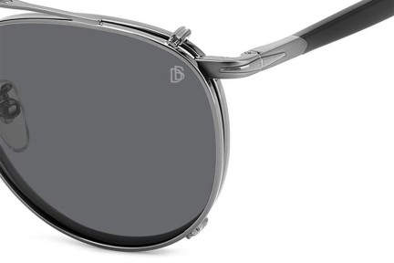 Okuliare David Beckham DB1144/CS KJ1/M9 Polarized Okrúhle Sivé