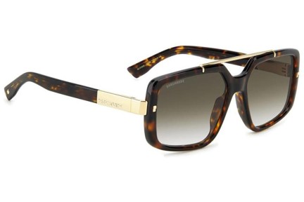 Slnečné okuliare Dsquared2 D20120/S 086/9K Obdĺžníkové Havana