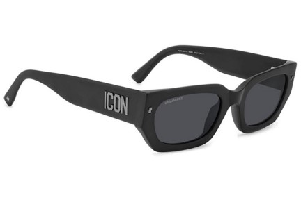 Slnečné okuliare Dsquared2 ICON0017/S 003/IR Obdĺžníkové Čierne