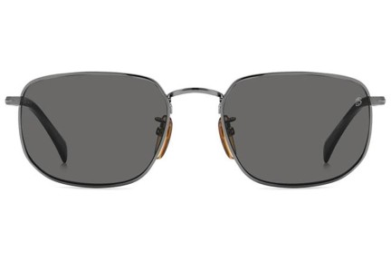 Slnečné okuliare David Beckham DB1143/S KJ1/M9 Polarized Obdĺžníkové Sivé