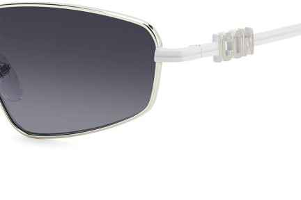 Slnečné okuliare Dsquared2 ICON0015/S 85L/9O Obdĺžníkové Strieborné