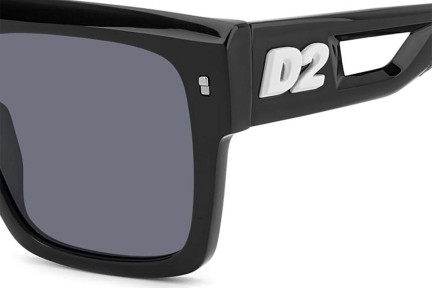 Slnečné okuliare Dsquared2 D20127/S 80S/IR Flat Top Čierne