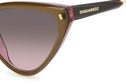 Slnečné okuliare Dsquared2 D20134/S HKL/M2 Cat Eye Hnedé