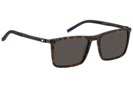 Slnečné okuliare Tommy Hilfiger TH2077/S N9P/IR Obdĺžníkové Havana