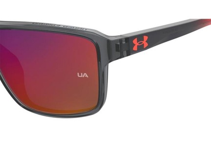 Slnečné okuliare Under Armour UAKICKOFF/F 268/MI Obdĺžníkové Sivé