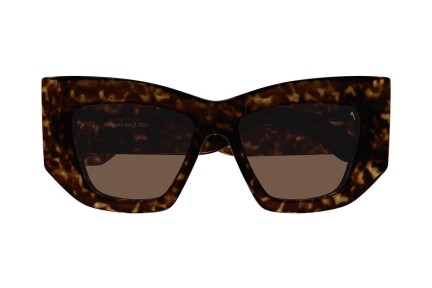 Slnečné okuliare Alexander McQueen AM0448S 002 Cat Eye Havana