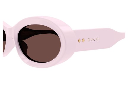 Slnečné okuliare Gucci GG1527S 003 Okrúhle Ružové