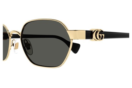 Slnečné okuliare Gucci GG1593S 001 Oválne Zlaté