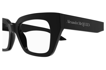 Okuliare Alexander McQueen AM0453O 001 Cat Eye Čierne