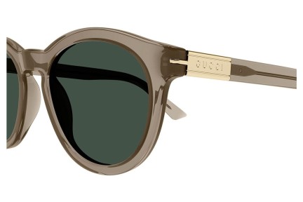 Slnečné okuliare Gucci GG1501S 004 Okrúhle Hnedé