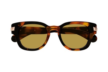 Slnečné okuliare Gucci GG1518S 003 Okrúhle Havana