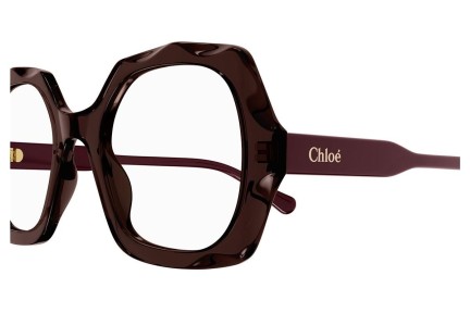 Okuliare Chloe CH0228O 002 Squared Fialové